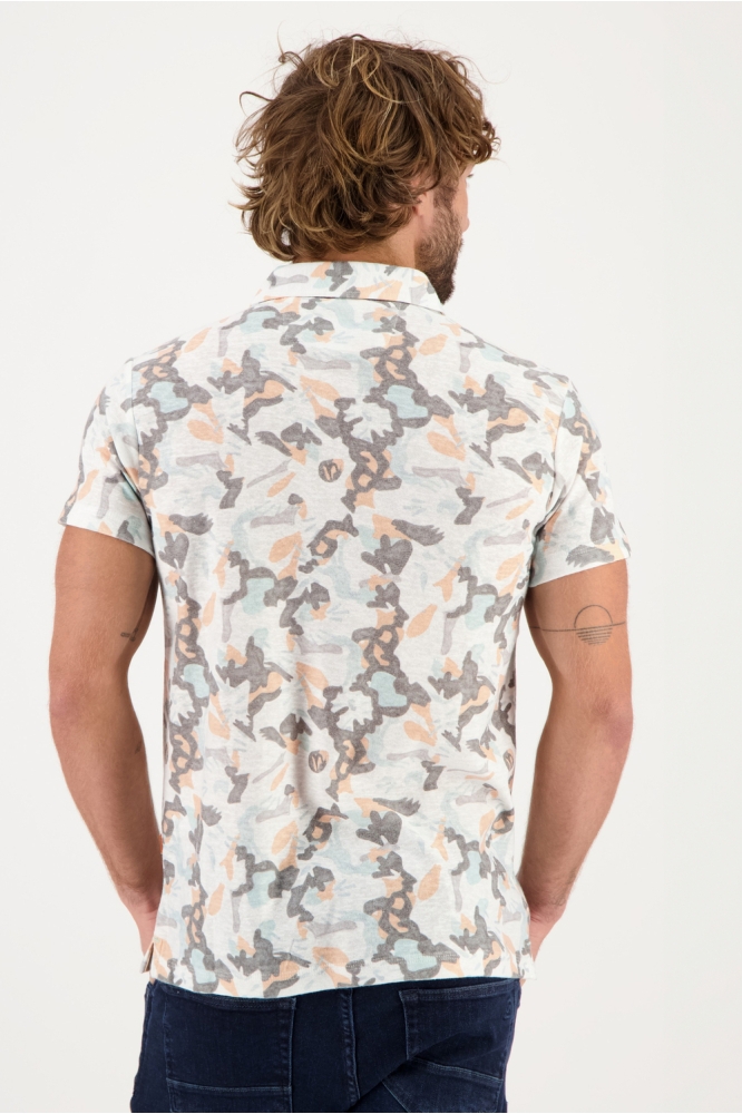 POLO JERSEY CAMO PRINTED 234544 101 white
